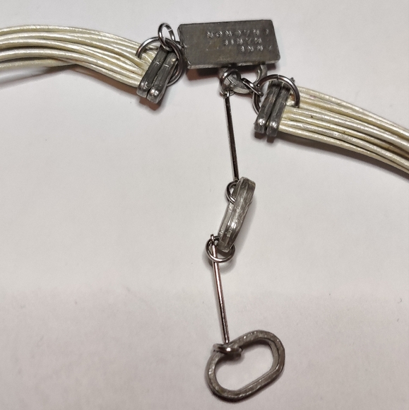 Modernist Multi-Strand Bar Pendant Necklace by Anne-Marie Chagnon - Picture 2 of 7